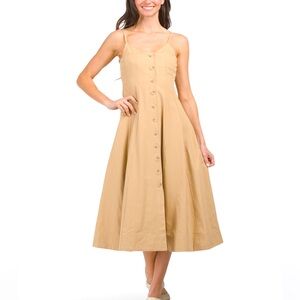 Moon River button front midi dress XS